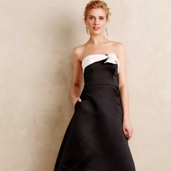 ERIN by Erin Fetherston Dresses & Skirts - Anthropologie Black Strapless Tuxedo Cocktail Dress by Erin Fetherston Size 8